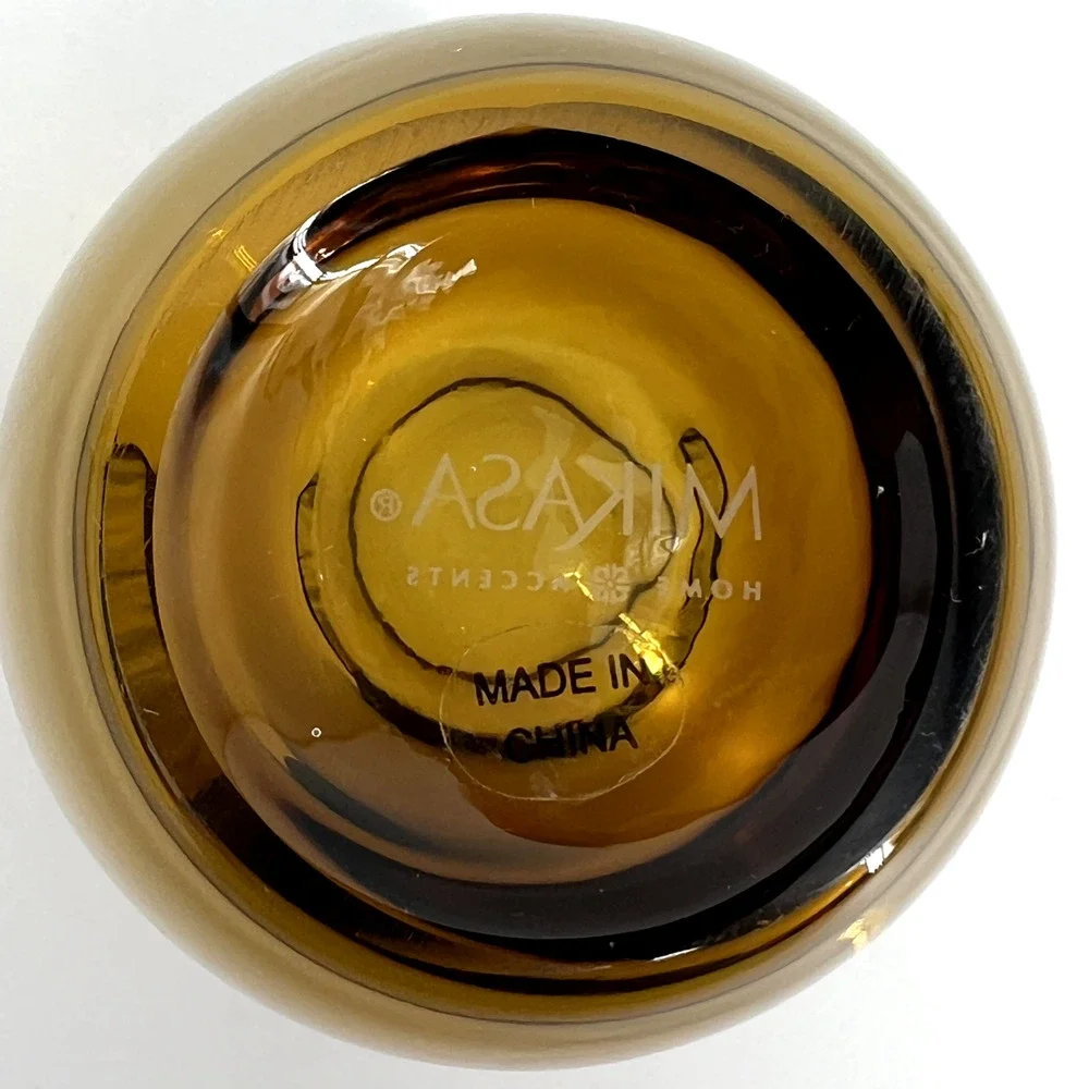 Mikasa Amber Clear Glass Solaris 3.25